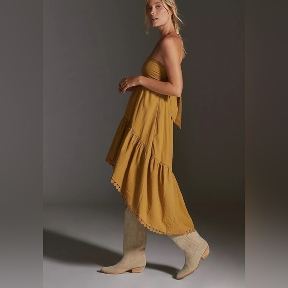 Anthropologie Dresses & Skirts - Anthropologie Maeve High-Low Strapless Midi Dress